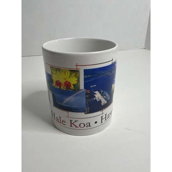 Other - Vintage Hale Koa Hawaii Souvenir Coffee Mug Tropical Collage White Ceramic Cup